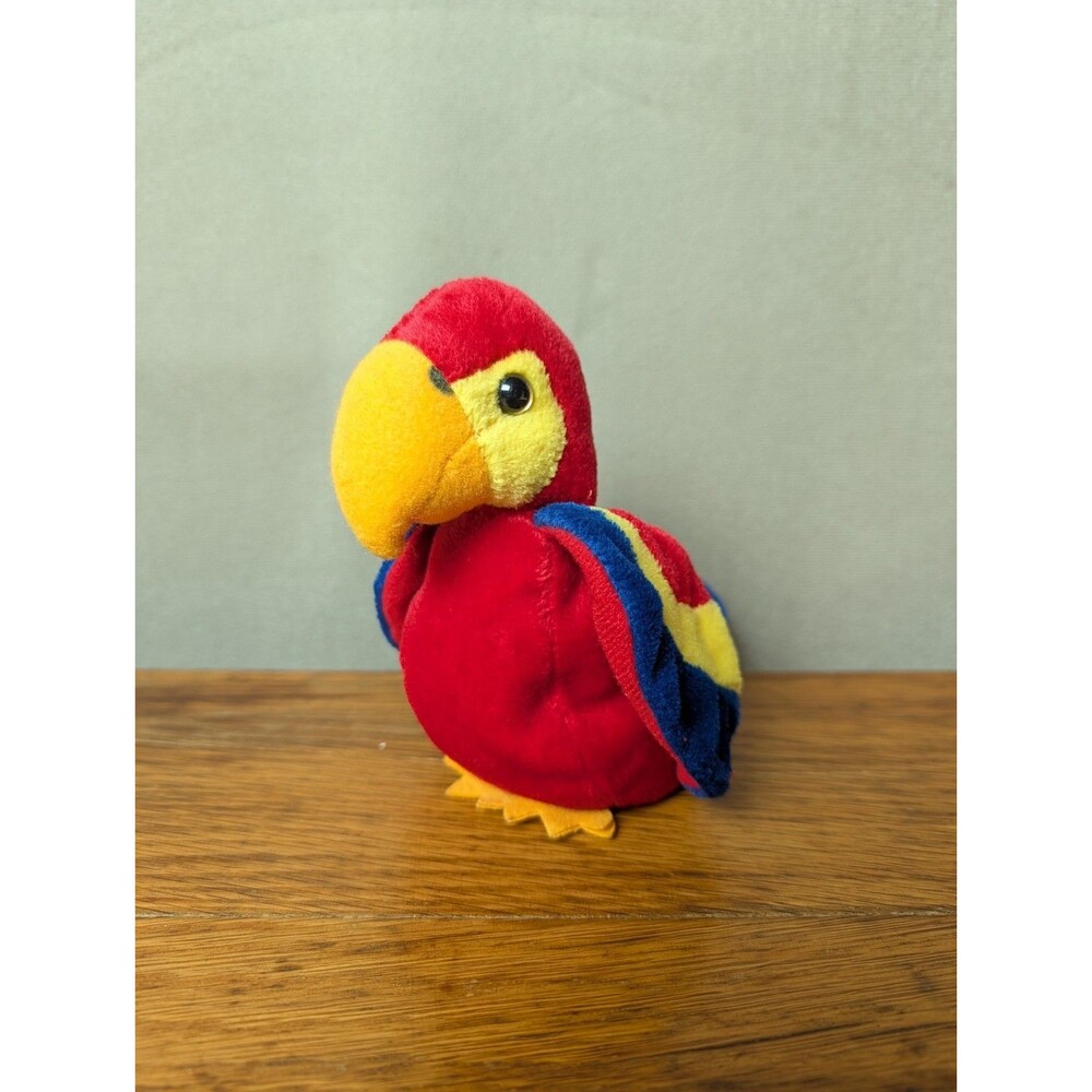 24K Beanie Boppers 1997 plush Red Picollo Parrot Special Effects